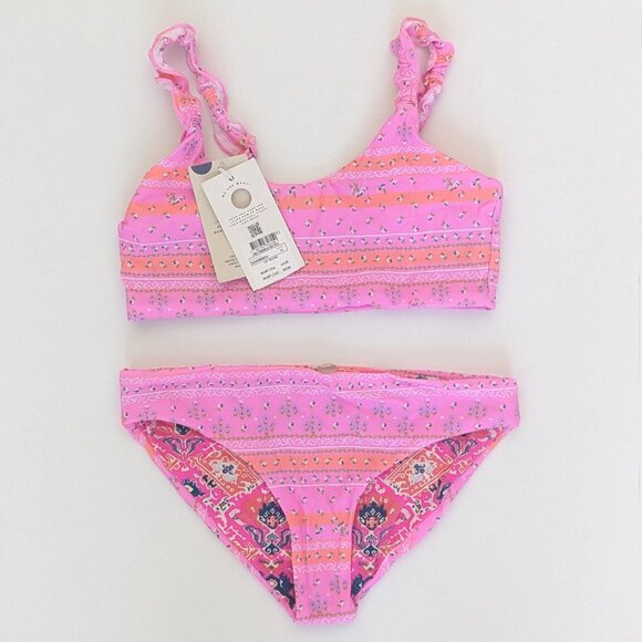 Maaji Girls Two-Piece Swim Set, Pink, Big Kids 16